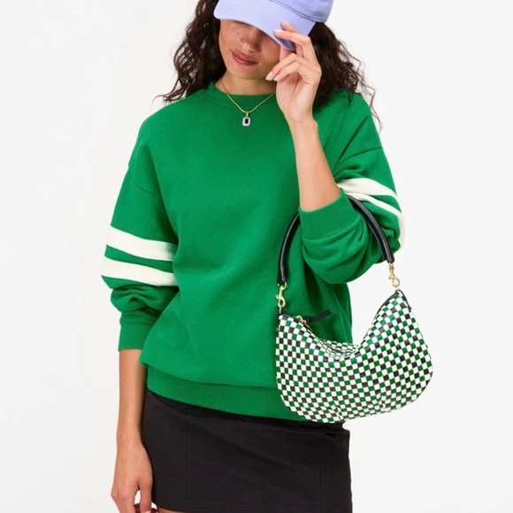 Clare V BASEBALL HAT lilac w/ Green Ciao Patch NWT - Picture 3 of 7